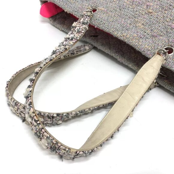 CHANEL CC CC Mark Cambon Line Large Tote Bag tweed Purple Based/SilverHardware - Picture 5 of 13